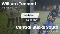 Matchup: William Tennent vs. Central Bucks South  2017