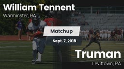Matchup: William Tennent vs. Truman  2018