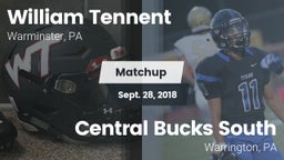 Matchup: William Tennent vs. Central Bucks South  2018