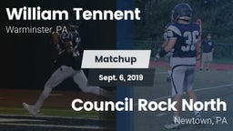 Matchup: William Tennent vs. Council Rock North  2019