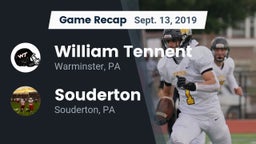 Recap: William Tennent  vs. Souderton  2019