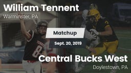 Matchup: William Tennent vs. Central Bucks West  2019