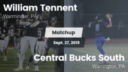 Matchup: William Tennent vs. Central Bucks South  2019