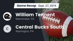 Recap: William Tennent  vs. Central Bucks South  2019