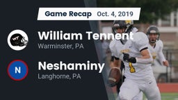 Recap: William Tennent  vs. Neshaminy  2019