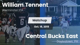 Matchup: William Tennent vs. Central Bucks East  2019