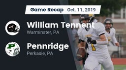 Recap: William Tennent  vs. Pennridge  2019