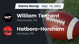Recap: William Tennent  vs. Hatboro-Horsham  2022