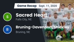 Recap: Sacred Heart  vs. Bruning-Davenport/Shickley  2020