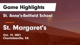 St. Anne's-Belfield School vs St. Margaret's Game Highlights - Oct. 19, 2021