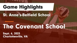 St. Anne's-Belfield School vs The Covenant School Game Highlights - Sept. 6, 2023