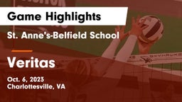 St. Anne's-Belfield School vs Veritas Game Highlights - Oct. 6, 2023