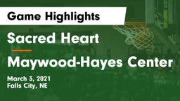 Sacred Heart  vs Maywood-Hayes Center Game Highlights - March 3, 2021