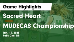 Sacred Heart  vs MUDECAS Championship Game Highlights - Jan. 13, 2023