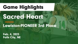 Sacred Heart  vs Lewiston-PIONEER 3rd Place Game Highlights - Feb. 4, 2023