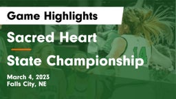 Sacred Heart  vs State Championship Game Highlights - March 4, 2023