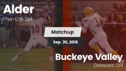 Matchup: Alder  vs. Buckeye Valley  2016