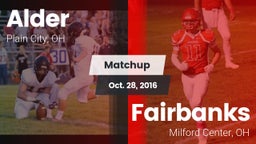 Matchup: Alder  vs. Fairbanks  2016