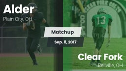 Matchup: Alder  vs. Clear Fork  2017