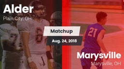 Matchup: Alder  vs. Marysville  2018