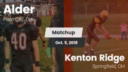Matchup: Alder  vs. Kenton Ridge  2018