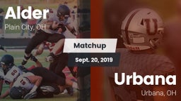 Matchup: Alder  vs. Urbana  2019