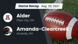 Recap: Alder  vs. Amanda-Clearcreek  2021