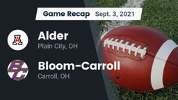 Recap: Alder  vs. Bloom-Carroll  2021