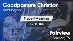 Matchup: Goodpasture vs. Fairview  2016