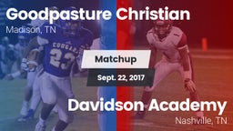 Matchup: Goodpasture vs. Davidson Academy  2017