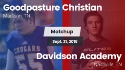 Matchup: Goodpasture vs. Davidson Academy  2018