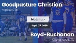 Matchup: Goodpasture vs. Boyd-Buchanan  2020