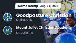 Recap: Goodpasture Christian  vs. Mount Juliet Christian Academy  2020