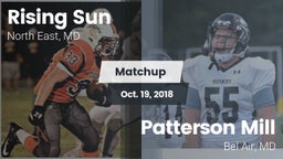 Matchup: Rising Sun High vs. Patterson Mill  2018