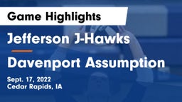 Jefferson  J-Hawks vs Davenport Assumption Game Highlights - Sept. 17, 2022