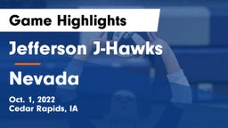 Jefferson  J-Hawks vs Nevada  Game Highlights - Oct. 1, 2022