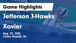 Jefferson  J-Hawks vs Xavier  Game Highlights - Aug. 22, 2023