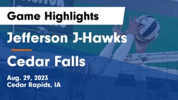 Jefferson  J-Hawks vs Cedar Falls  Game Highlights - Aug. 29, 2023
