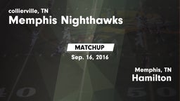 Matchup: Memphis Nighthawks vs. Hamilton  2016