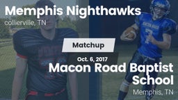 Matchup: Memphis Nighthawks vs. Macon Road Baptist School 2017