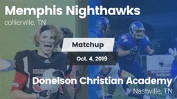 Matchup: Memphis Nighthawks vs. Donelson Christian Academy  2019
