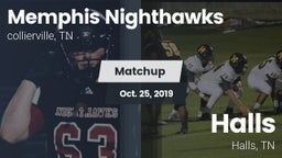 Matchup: Memphis Nighthawks vs. Halls  2019