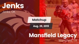 Matchup: Jenks  vs. Mansfield Legacy  2019