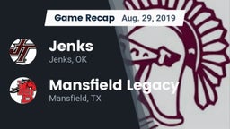 Recap: Jenks  vs. Mansfield Legacy  2019
