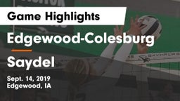 Edgewood-Colesburg  vs Saydel  Game Highlights - Sept. 14, 2019