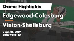 Edgewood-Colesburg  vs Vinton-Shellsburg  Game Highlights - Sept. 21, 2019