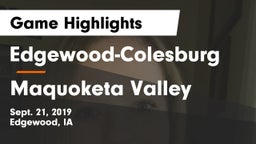 Edgewood-Colesburg  vs Maquoketa Valley  Game Highlights - Sept. 21, 2019