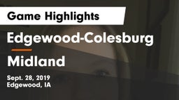 Edgewood-Colesburg  vs Midland Game Highlights - Sept. 28, 2019
