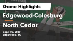 Edgewood-Colesburg  vs North Cedar Game Highlights - Sept. 28, 2019