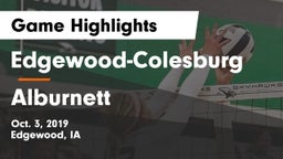 Edgewood-Colesburg  vs Alburnett  Game Highlights - Oct. 3, 2019